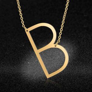 Stainless Steel Fashion Monogram B Necklace